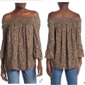 Beachlunchlounge Ellora leopard top